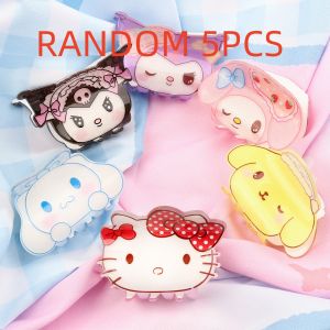Sanrio | Glitter Shimmer Acrylic Sanrio Hair Claw Coquette Y2K Aesthetic Shark Clip Professional Office Styling Kuromi Cinnamoroll