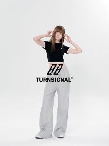 Turn Signal | Trendy Striped Loose Fit Trousers