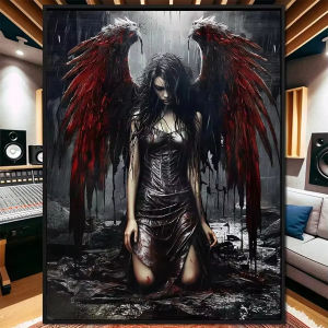 BILIBILI | Acrylic Paint By Numbers Fallen Angel Women Painting By Numbers On Canvas Coloring By Number For Adults Paint Digital Art