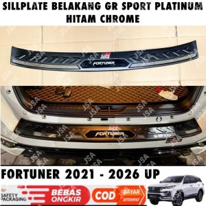 Sillplate Belakang All New Fortuner GR SPORT 2021 2024 2025 Platinum Hitam List Chrome .