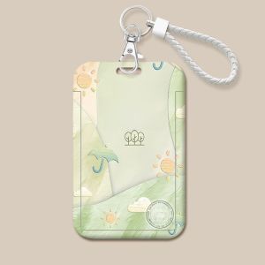 Protective Card Holder for Bus Campus Meal Card ID Badge Text Plastic Material Business Supplies Storage Display Card Holder