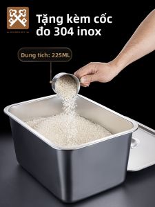 Golden Key | Hộp Bảo Quản Gạo Chống Ẩm và Mọt Inox
