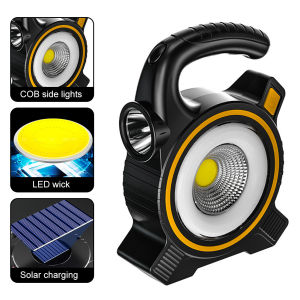 Đèn LED Làm Việc Cắm Trại Đèn Năng Lượng Mặt Trời Sạc USB COB Đèn Báo Sạc Cầm Tay Đèn Ngoài Trời Để Đi Bộ Đường Dài Cắm Trại Phiêu Lưu Khẩn Cấp