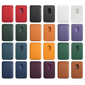 VYOPBC | For Magsafe Wallet Magnetic Card Holder Case For iPhone 17 16 15 Pro Max Samsung Macsafe Leather Slots Card Holder Bag Accessory