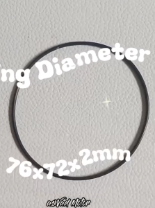 ring Diameter 76x72x2mm Universal Karet Oring Seal Oring gasket Karet Paking Karet gasket Rubber O Ring part