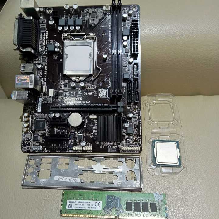PAKET MOBO GIGABYTE H110M-DS2 I7 7700T DDR4 8gb Lazada Indonesia