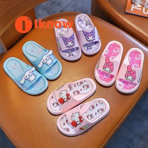 I know Sanrio Official Licensed Cartoon Slippers for Kids - Cute & Comfortable Indoor Summer Sandals for Girls and Boys