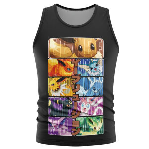 Bandai | 2026 Cool and Fashionable New Pocket Monsters Cute Design Pattern Summer Breathable and Loose 3D Printed Casual Tank Top
