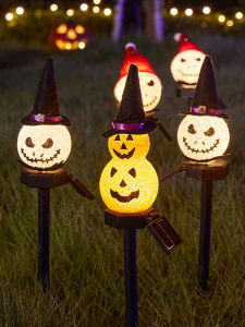 BEAUTY IN THE LIGHT | Halloween Themed Pumpkin Lantern Solar Ground Light
