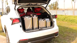 Motorcycle Stainless Steel Petrol Fuel Tank Diesels Fuel Oil Gasoline Jerry Can With Oil Pipe Capacity 10L/ 20L/ 30L