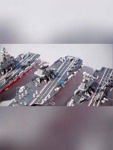 1200pcs Military Set Aircraft carrier warship Building Blocks Toys Puzzle Toys for Boys
