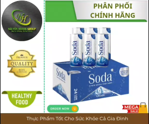 Thùng 24 Chai - Nước Khoáng Kiềm Thiên Nhiên SODA Vikoda Lon 330ml
