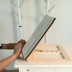 Adjustable Reading Rest Tablet Book Holder Tray Foldable Stand Reading Frame Recipe Rack Piano Score Rack Desk Organizer