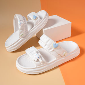 Casual Summer Flip Flops for Women New Style Thick Base Non-Slip Soft Bottom Fashionable All-Match Beach Sandals