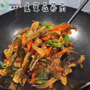 Dried Velvet Mushroom 500g Lu Rong Gu Yunnan Wild Crispy Mushroom for Soup