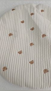 Cartoon Embroidery Baby Crawling Mat Thicken Playmat - Removable Bear Floor Rug Game Mat 85cm