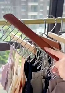 Móc gỗ treo quần áotất vớ đồ lót 8 chấu