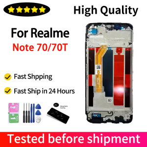 6.74“IPS LCD For Realme Note 70 LCD RMX5313 Display Touch Screen Digitizer Assembly For Realme Note 70T LCD With Frame