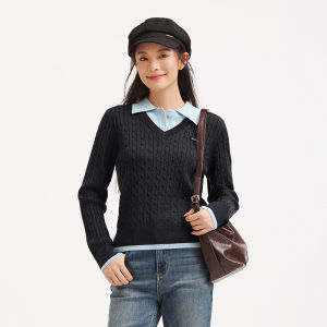 Hotwind | Vintage Fake Two-piece Knit Sweater