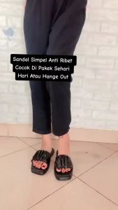 INVINCIBLE Sandal Wanita Slip On Kekinian Model Terbaru