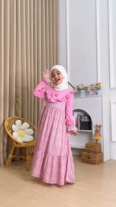 CHIEKY - SYABIELLA DRESS ANAK MODEL GAMIS VARIASI PITA USIA 3 - 10 TAHUN BAHAN KAIN RAYON PREMIUM