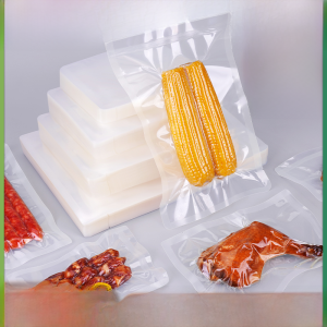 High Temperature Resistant Vacuum Sealed Cooking Bags Transparent Slow Cooked Food Packaging Bags Drawstring Soup Packaging