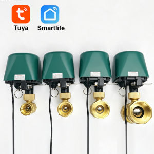 1/2" 3/4" 1" Smart Zigbee Wifi Water Valve Control DN15 To DN32 Ball Valve Controller Tuya Alexa Google Assistant SmartLife