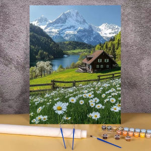 Bandai | 30x40cm Painting By Numbers For Adult Handpainted Landscape Coloring By Numbers Digital Picture Drawing Wall Art Artwork Set
