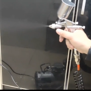 COD WALFRONT Semprotan Cat kompresor Angin Mini Tabung Atas Paint Spray Gun 0.5mm Nozzle 125ml K-3