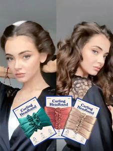 Hair Band Hair Curler Bean Bag No Heat Hair Curler Hair Roller Nap Sleep Hair-Styling Curly Hair Band Hair Fluffy Clip