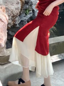 Retro Style Young Girl Artistic Blue Floral Embroidery Cheongsam Short Sleeve Spring Summer Autumn Vintage Inspired Dress