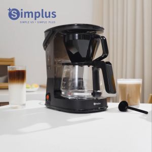 Simplus Mesin Kopi 125L Kapasitas Besar 10 Porsi Filter Otomatis Penetesan dan Penuangan Untuk Kopi dan Teh