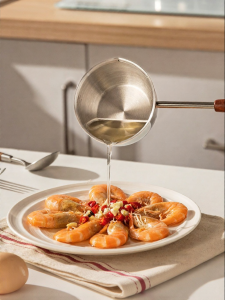 MODERN SWEETHOME | Mini Long-Handled 316L Stainless Steel Oil Spoon