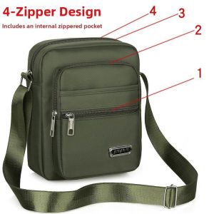 Jiaxun | Durable Multilayer Canvas Bag Shoulder Crossbody