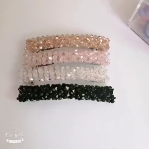 Jepit Rambut Panjang Manik Glitter Crystal Jepitan Poni Kristal Berlian Berkilau Model Korea SH T50