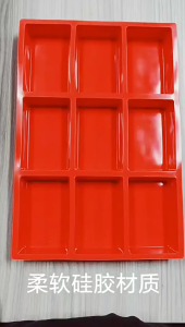 Silicone Mini Loaf Pans 9 Cavities Rectangle Bread Baking Tray DIY Cake Tray Mould For Cheesecake