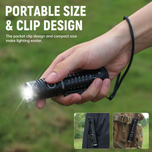 Wurkkos TS22 EDC Flashlight Rechargeable 21700 Battery 4500 Lumens Magnetic Tail Cap Supports reverse Charging Ideal for Hiking