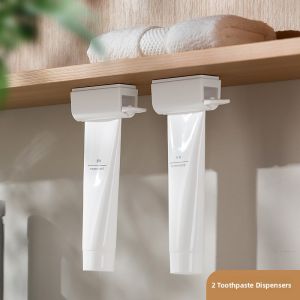 Dehub | No-Drill Hanging Toothbrush Holder for Bathroom Cabinet Bottom Storage Wall-Mounted Minimalist Electric Toothbrush Holder