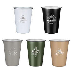[joyonline]Outdoor Camping Cup Stainless Steel Travel Milk Coffee Tableware Drinks Mugs