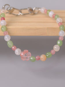 สร้อยคอโทรศัพท์มือถือดีไซน์หรูหรา สร้อยข้อมือดอกไม้เล็ก ลูกปัดมุก สไตล์ Ins สำหรับผู้หญิง เครื่องประดับโทรศัพท์มือถือแบบลำลอง