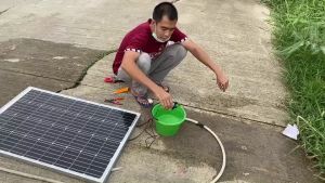 3 ชิ้น DC 12V ปั๊มน้ำมอเตอร์พลังงานแสงอาทิตย์ 700L/H ปั๊มน้ำจุ่ม อุณหภูมิสูงสุด 60°C