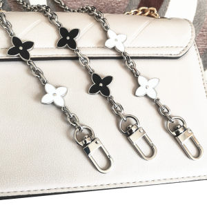 กระเป๋าห่วงโซ่สำหรับกระเป๋าสายโซ่สีเงินรูปตัว O พร้อมดอกไม้เครื่องประดับ DIY แนวทางสายสะพายไหล่แนวท รุ่นโซล่อุปกรณ์เสริมสายห้อย สำหรับแขวน