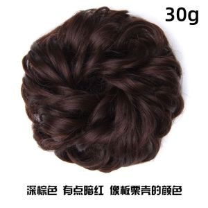 Phụ Kiện Tóc Giả Búi Đầu Hoa Nhún Nếp Nhăn Tự Nhiên Ngắn Giả Mèo Tóc Giả Búi Đầu Giả Mèo Giả Mèo Giả Mèo