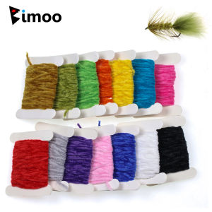 2-14pcs 3mm Wide Rayon Chenille Yarn Fly Tying Materials For Woolly Bugger Nymph Leech Worms Streamer Trout Bass Fishing Lures
