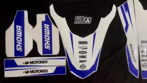 Decal CRF 150 L MOTIF MINIMALIS PUTIH LIS BIRU D-I2-421 i2-895 I2-839 I2-787 I2-967