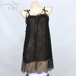 🫰🏻 Sweetie Store 🫰🏻 [ READY STOCK ] Women  Plus Size  Nightdress Homewear Set Suspenders Scheming Pajamas Dress With 6 Colour