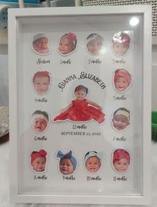 3d BOX FRAME BABY MILESTONE