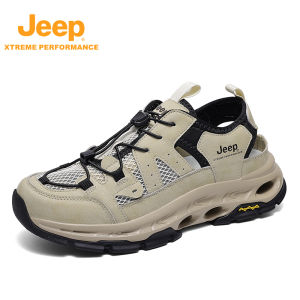 Jeep | Jeep Mens Summer Casual Sandals Breathable Outdoor Sports Shoes for Hiking Beach Walking Water Activities Lightweight Shock Absorption