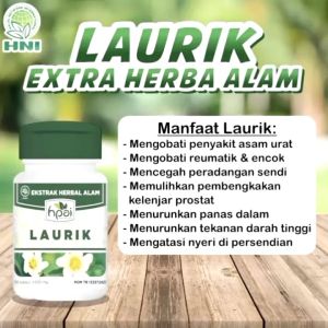 Obat Rematik Alami | Encok | Nyeri Sendi | Kram | Kesemutan | Suplemen Sendi Laurik Kapsul HPAI