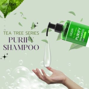🔥 ส่งฟรี ส่งไว🔥 LUR SKIN TEA TREE PURIFY SHAMPOO แชมพูลด สิว และรังแค ลด ผมร่วง บำรุงหนังศรีษะ 300 ml (1 แถม 1)